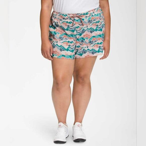 The North Face Printed Class V Shorts Porcelain Green Mountain Camo Print 3X - Picture 1 of 7